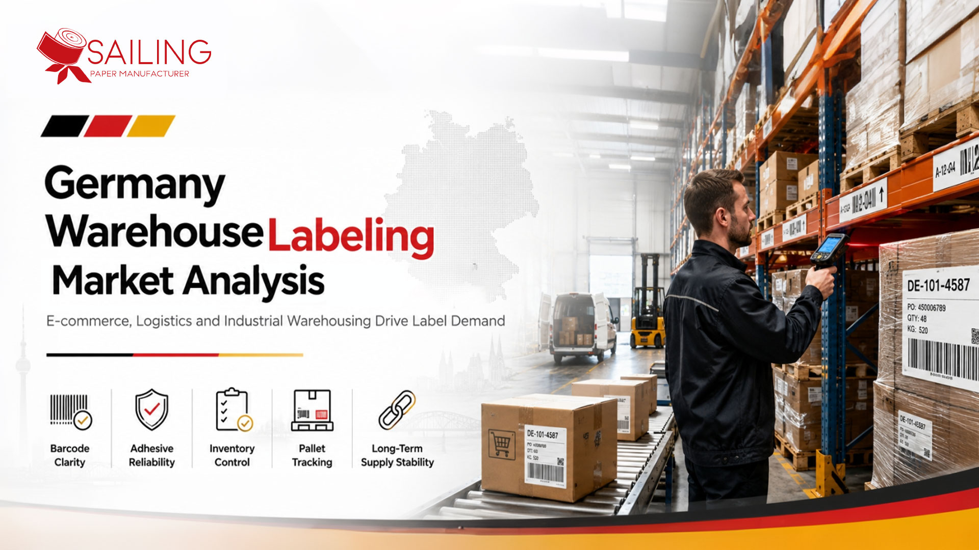 Germany Warehouse Labeling Market Analysis: E-commerce, Logistics and Industrial Warehousing Drive Label Demand